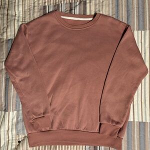 Dusty rose long sleeve crewneck